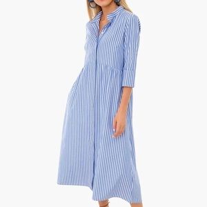 Tuckernuck chambray stripe royal shirt dress - NWT